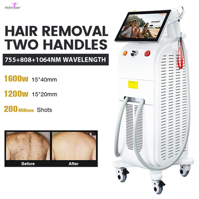 3500W Diode Laser Hair Removal Machine With Triple Wavelength And Smartphone Control Display